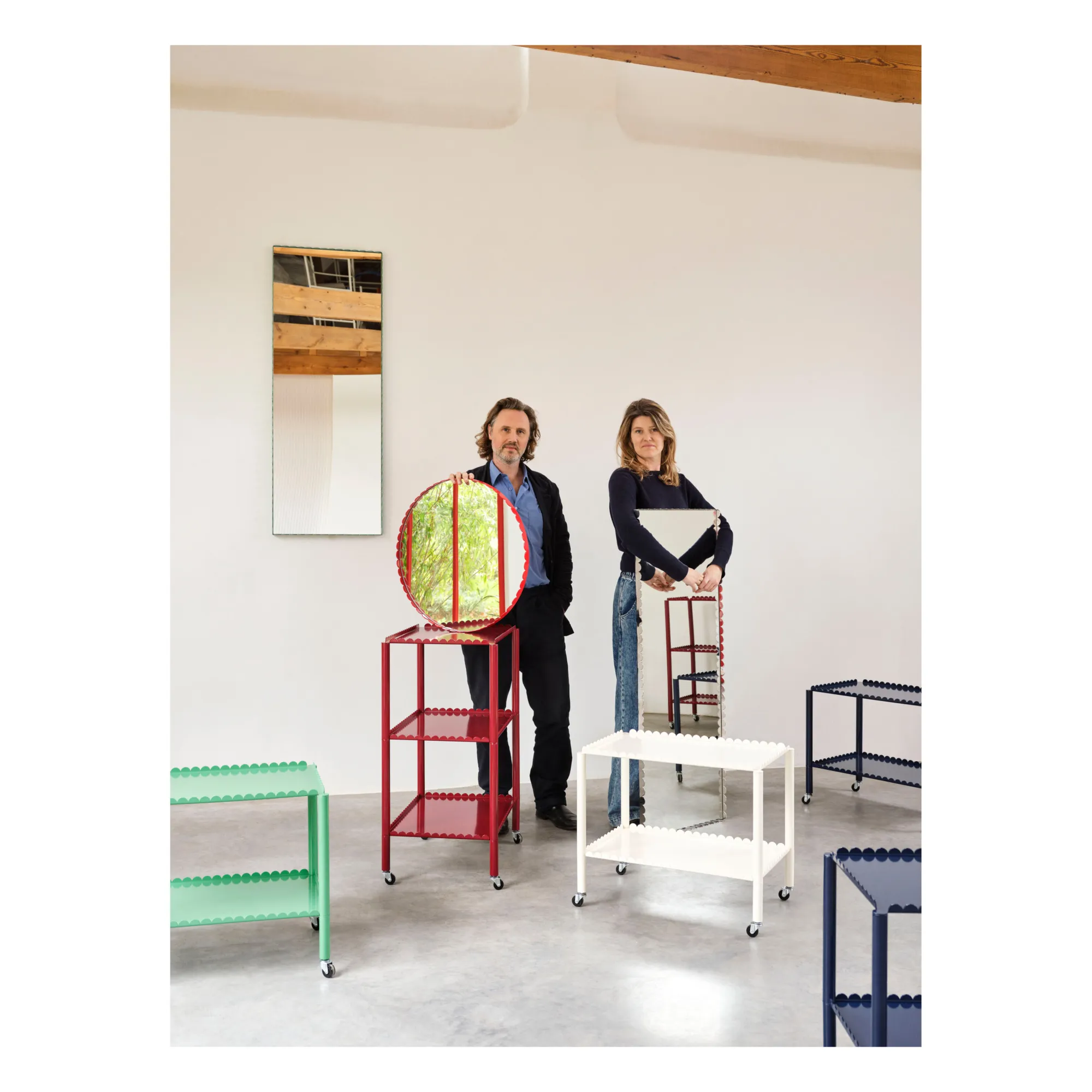 Miroir Arcs - Muller Van Severen | Rouge- Image produit n°5