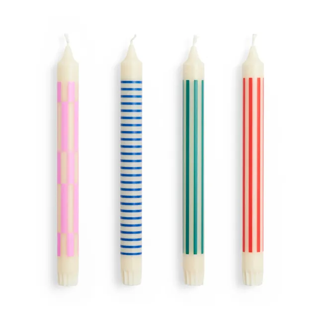 Pattern candles - Set of 4