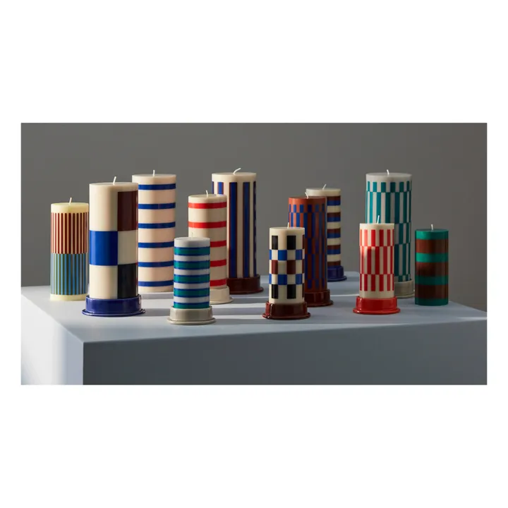 Bougeoir Column | Rouge foncé- Image produit n°2