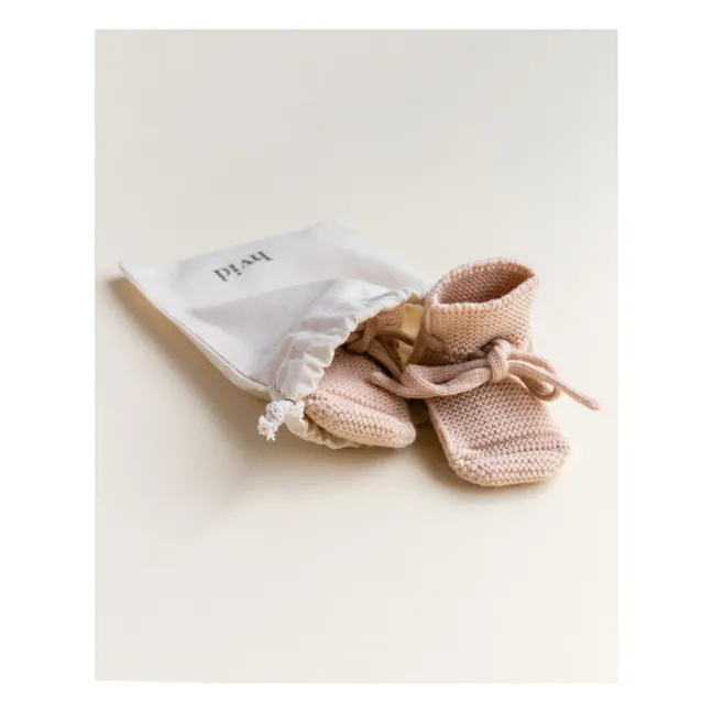 Zapatillas de lana merina | Rosa Palo