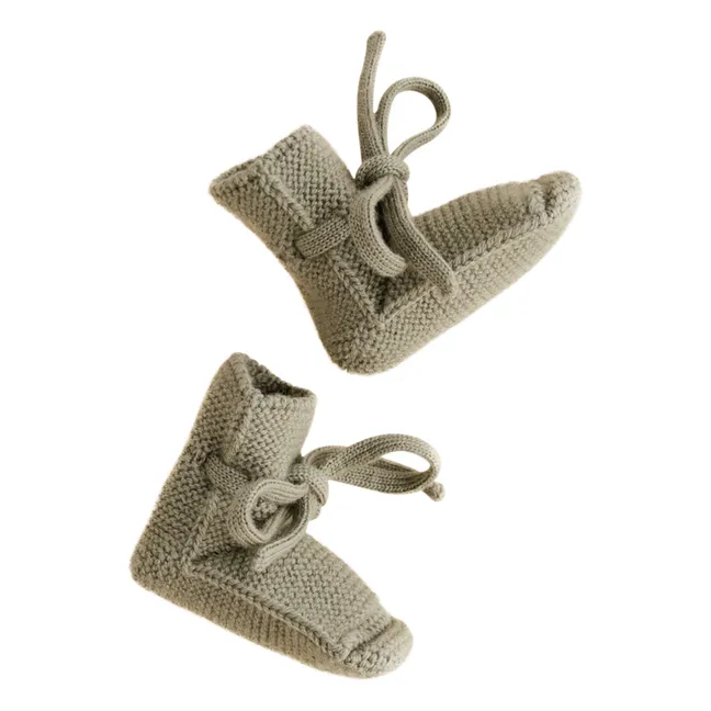 Merino Wool Slippers | Khaki