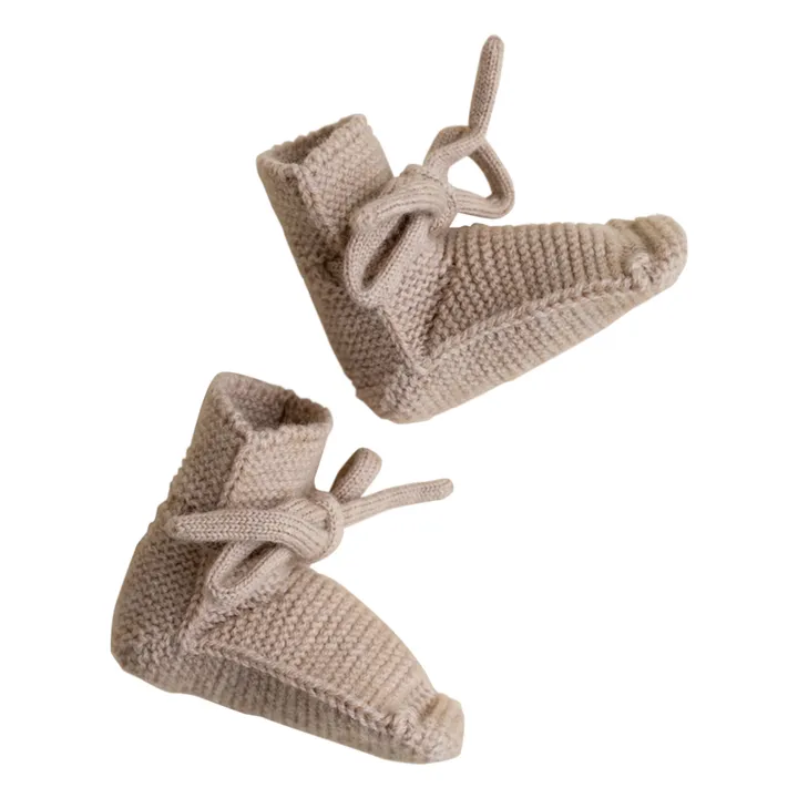 Pantofole in lana merino | Beige- Immagine del prodotto n°5