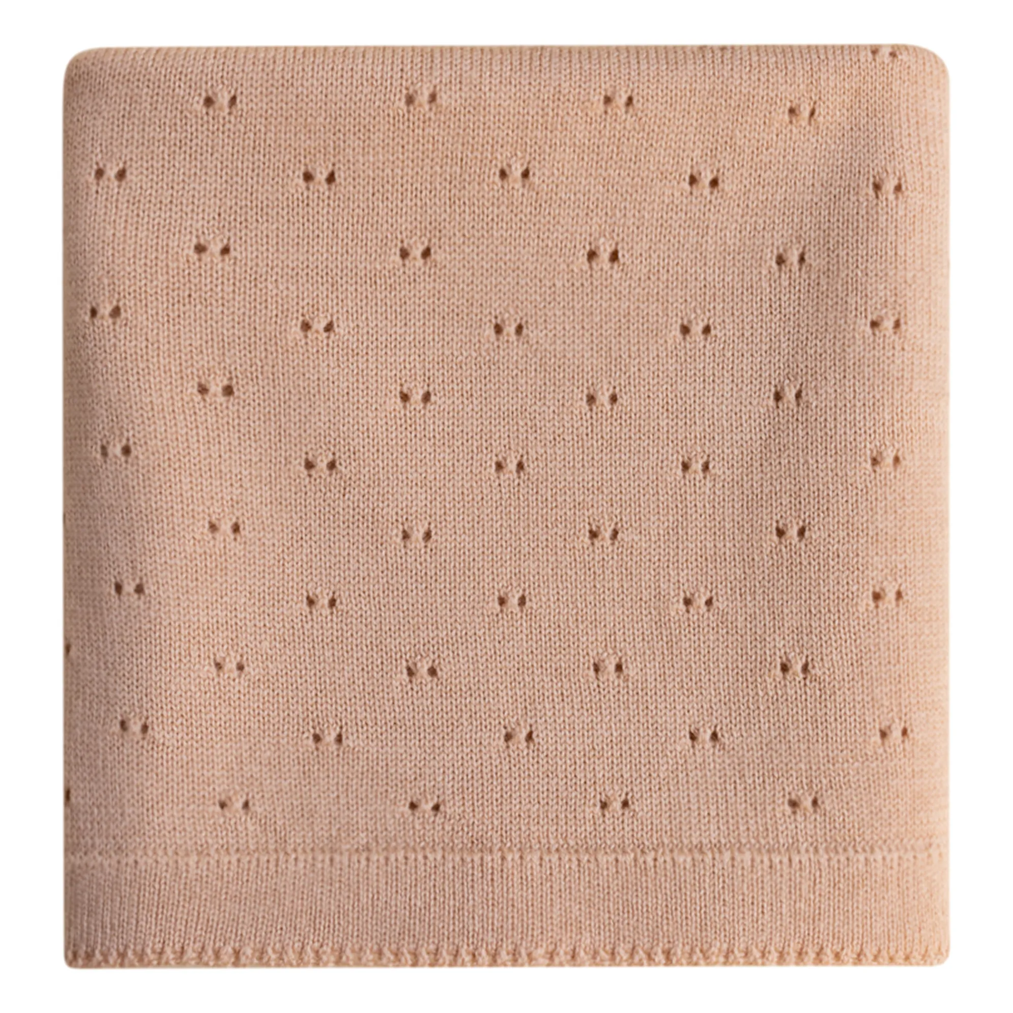 Hvid - Couverture Bibi Pointelle Laine Mérinos (Hvid) - Couverture