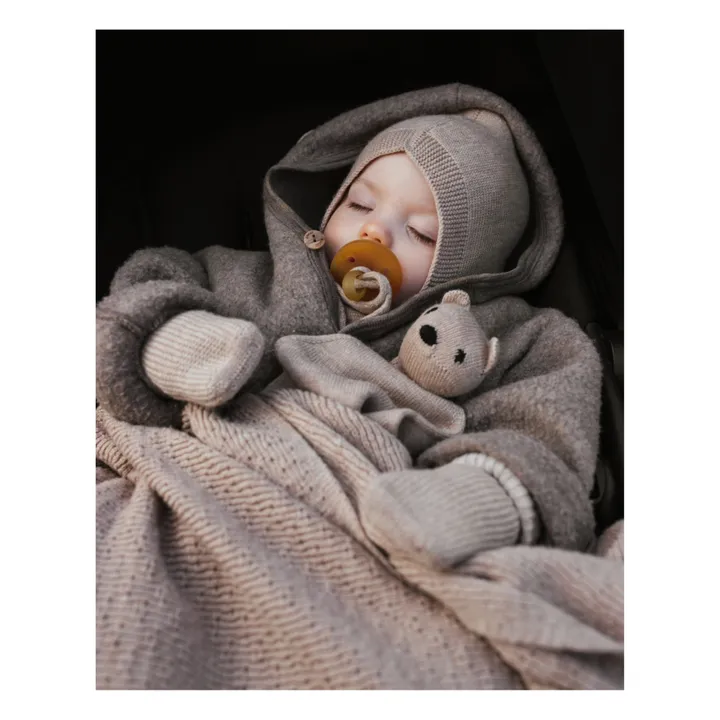 Dora Merino Wool Blanket | Beige- Product image n°2
