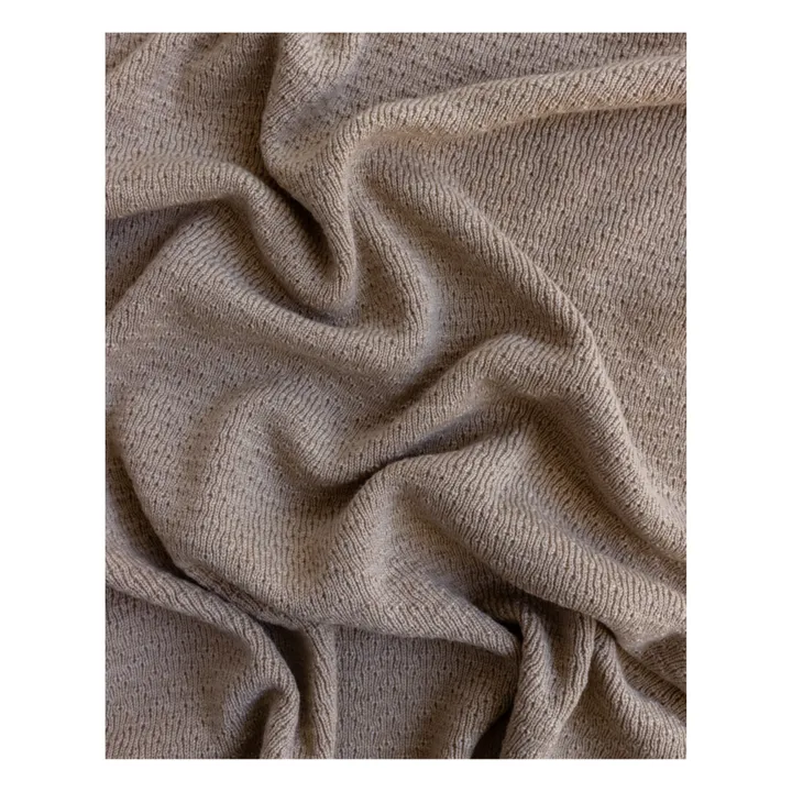 Dora Merino Wool Blanket | Beige- Product image n°5