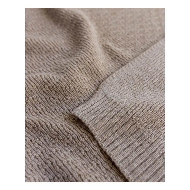 Dora Merino Wool Blanket | Beige- Product image n°6