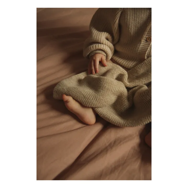 Herbie Merino Lamb Wool Blanket | Beige- Product image n°2
