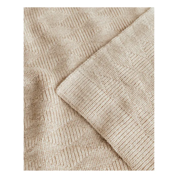 Herbie Merino Lamb Wool Blanket | Beige- Product image n°3