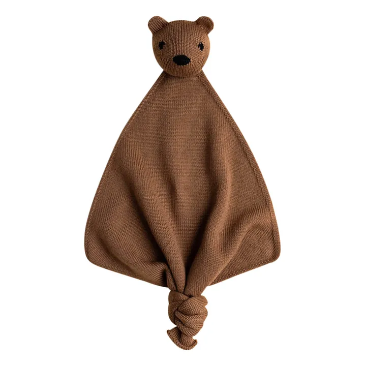 Teddy Tokki soft toy Merino wool | Chocolate- Product image n°0