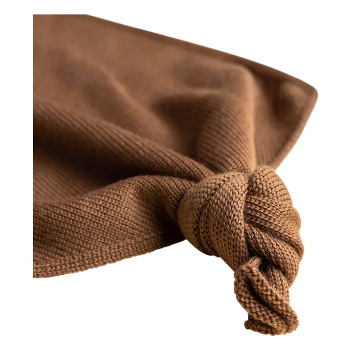 Teddy Tokki soft toy Merino wool | Chocolate- Product image n°6