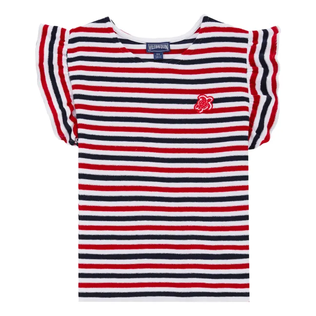 Striped Genny T-shirt | Red