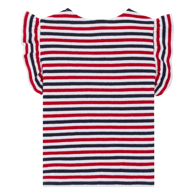 Striped Genny T-shirt | Red
