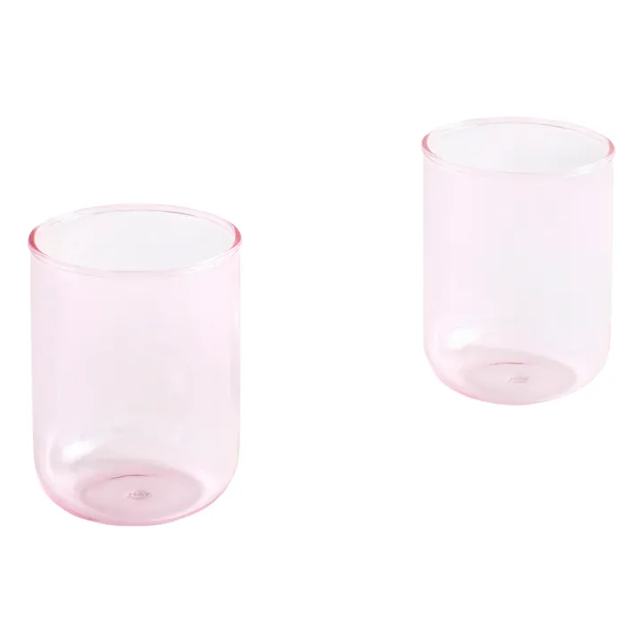 Vasos Tint de borosilicato - Set de 2 | Rosa- Imagen del producto n°0