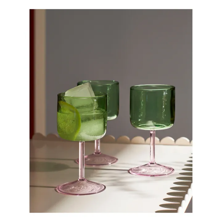 Verres à vin Tint - Set de 2 | Vert- Image produit n°1