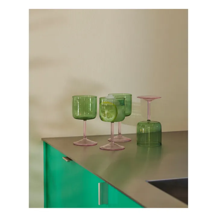 Verres à vin Tint - Set de 2 | Vert- Image produit n°2