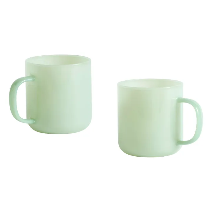 Mug en borosilicate - Set de 2 | Vert pâle- Image produit n°0