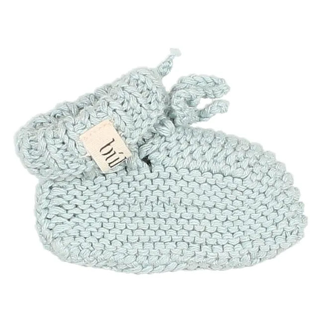 Knitted slippers | Blue