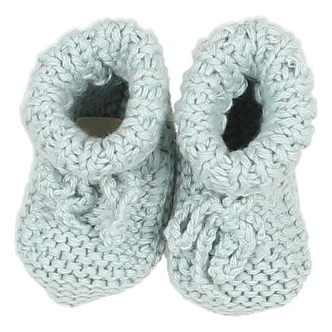 Knitted slippers | Blue