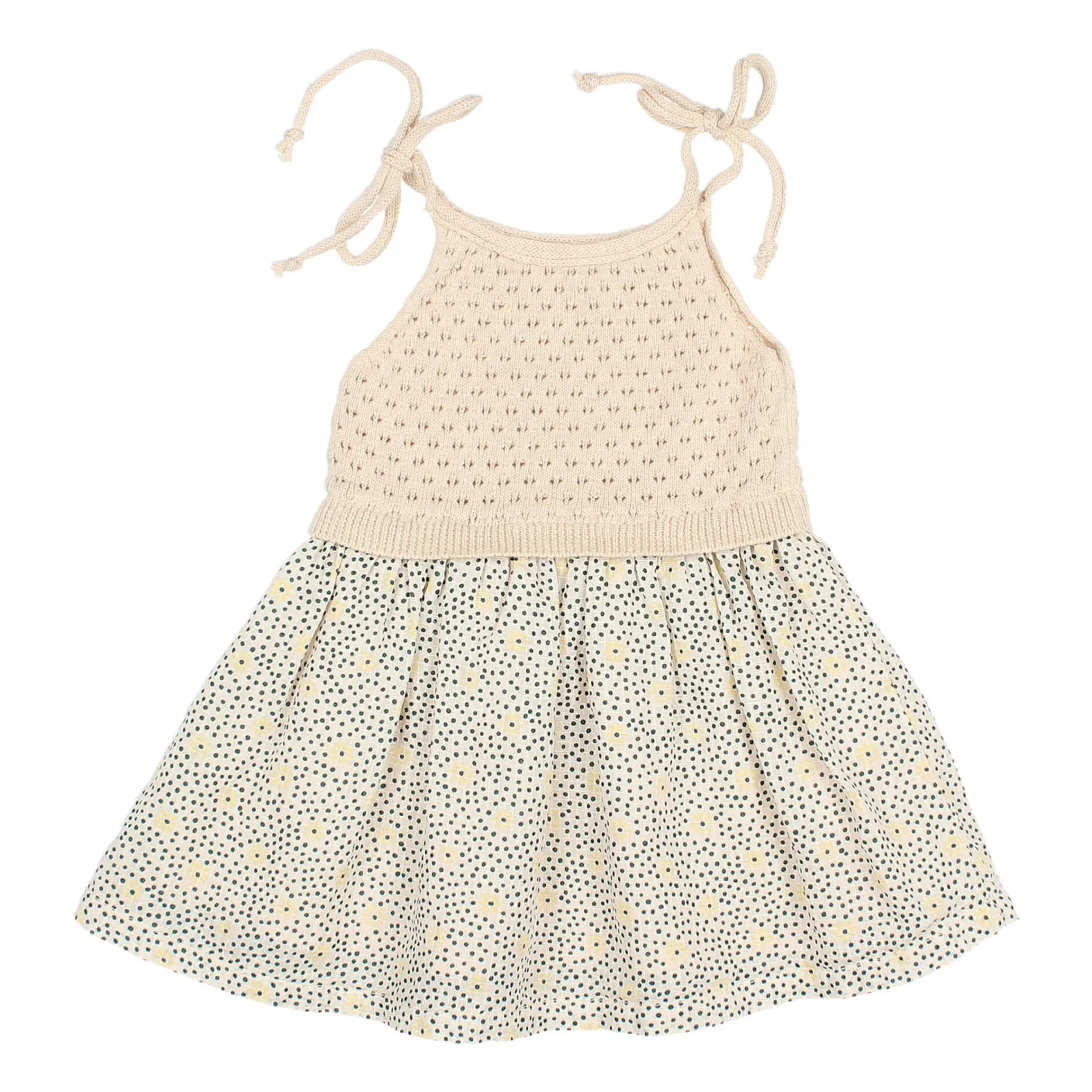 Búho - Robe Bébé Fille - Taille 24 mois - Coton - Sable