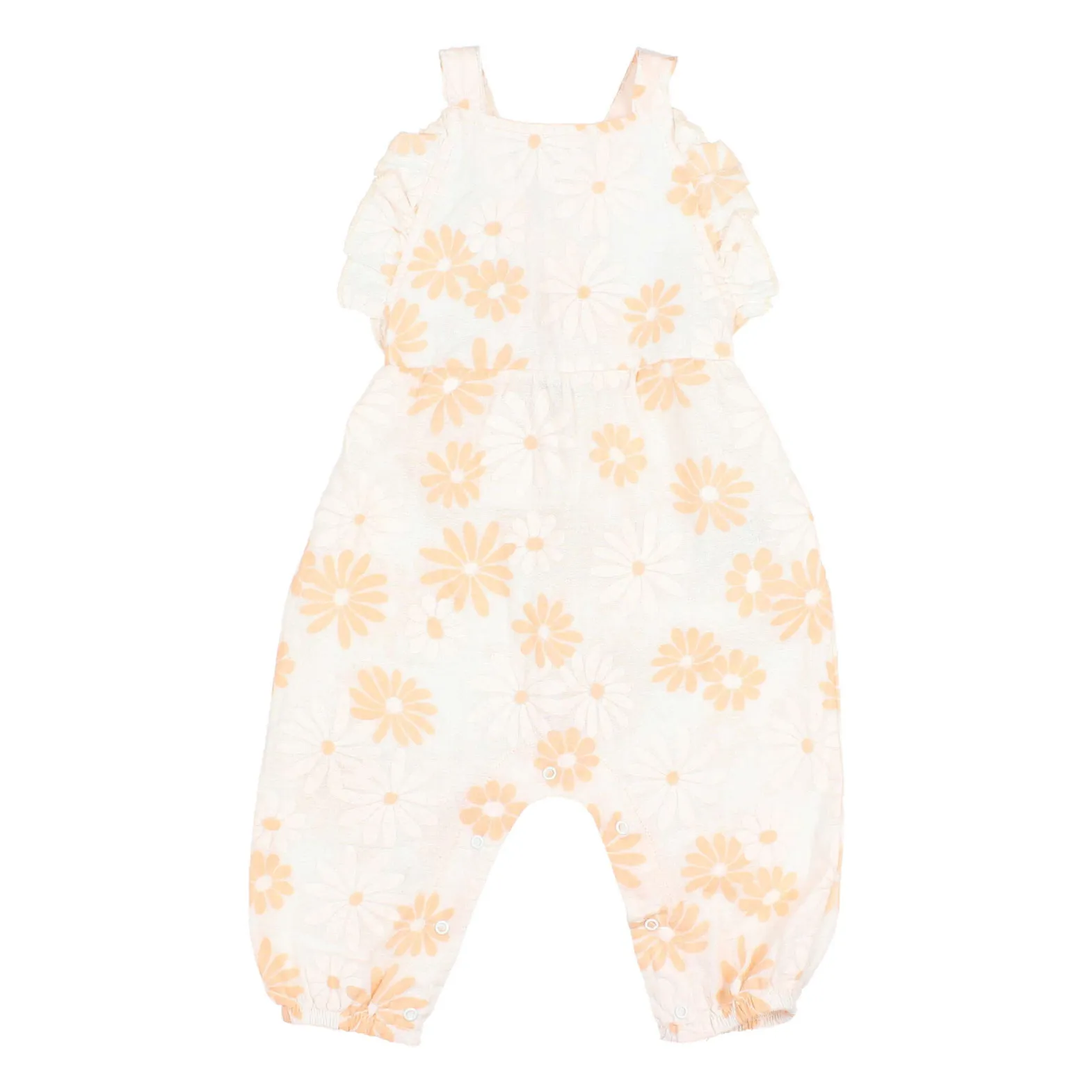 Búho White Daisy Jumpsuit With Straps