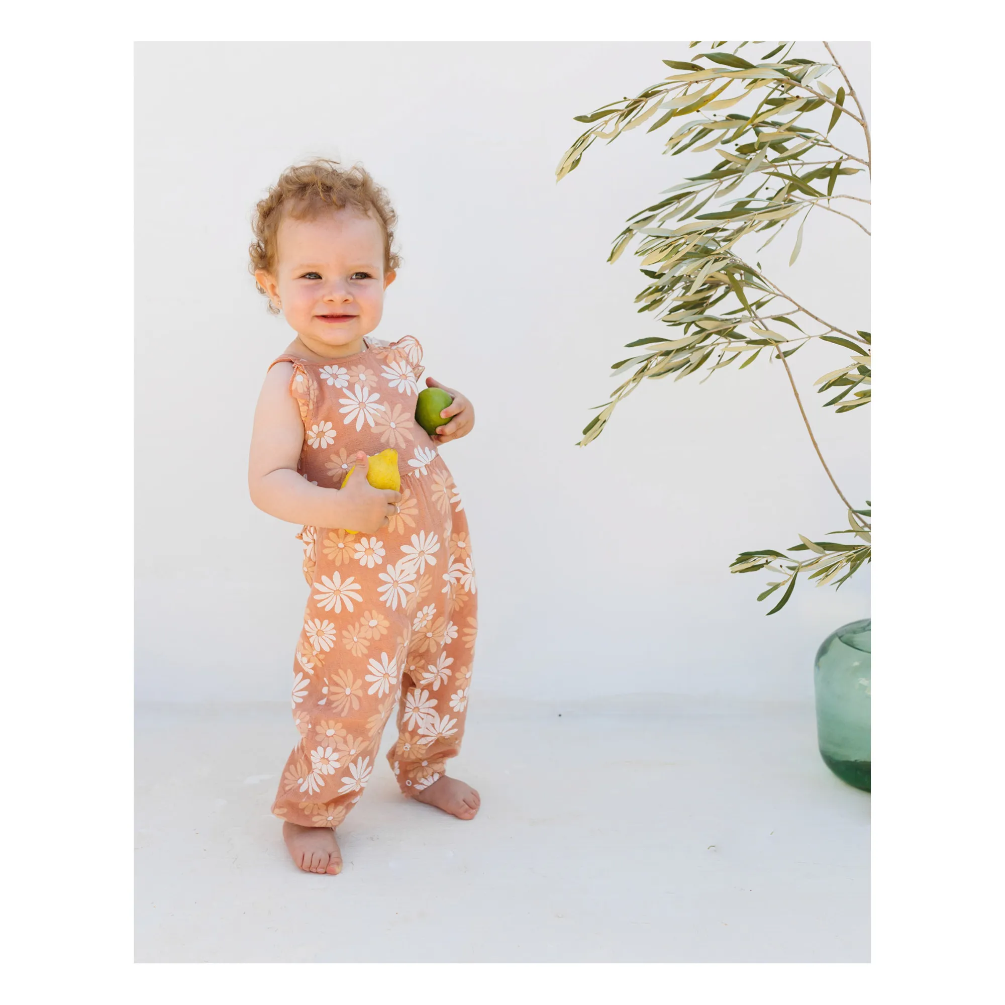 Combinaison Bretelles Daisy | Rose- Image produit n°1