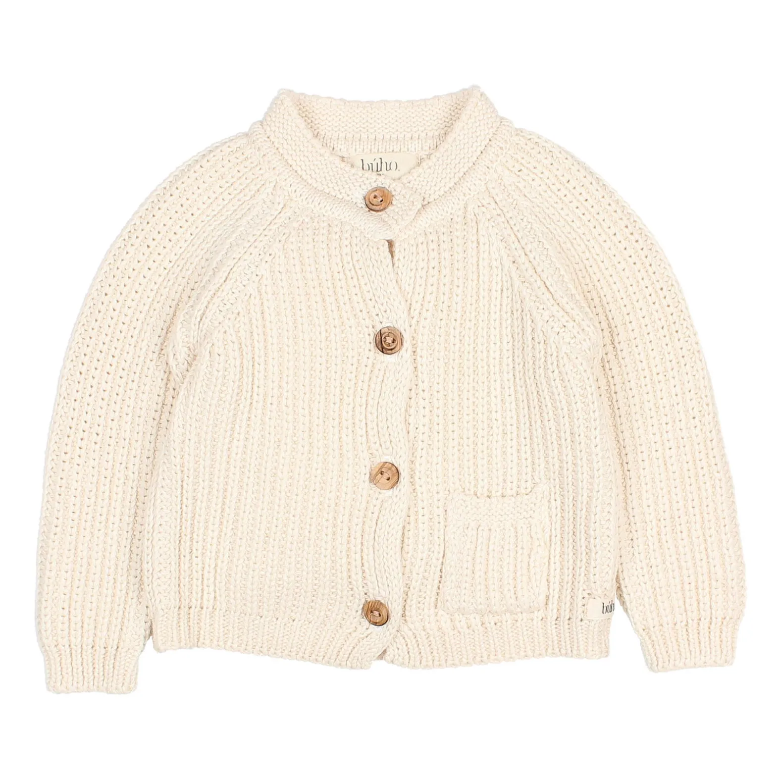 Búho - Cardigan Bébé - Coton Biologique - Ecru - 18 Mois