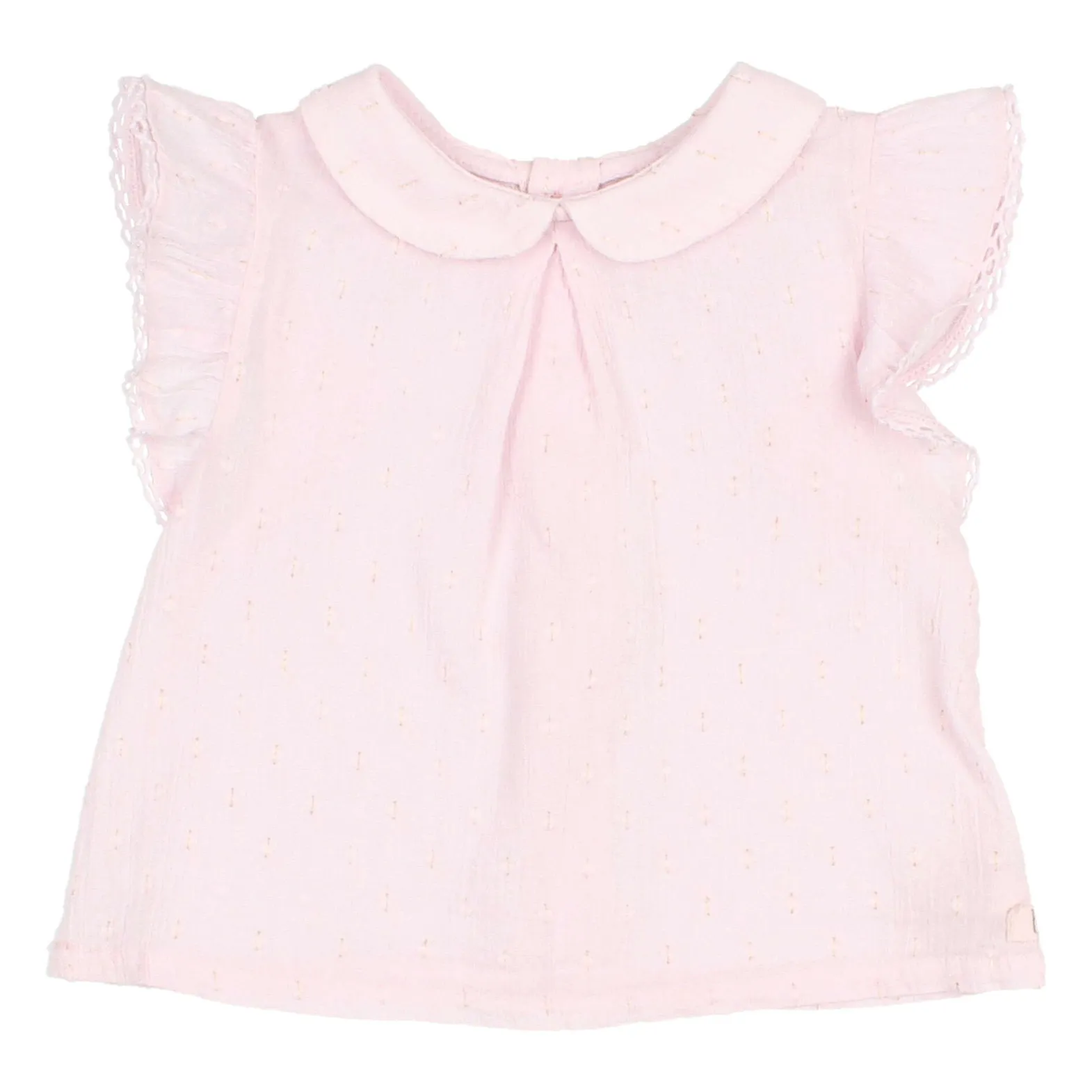 Búho Mauve Sequined Plumetis Baby Blouse