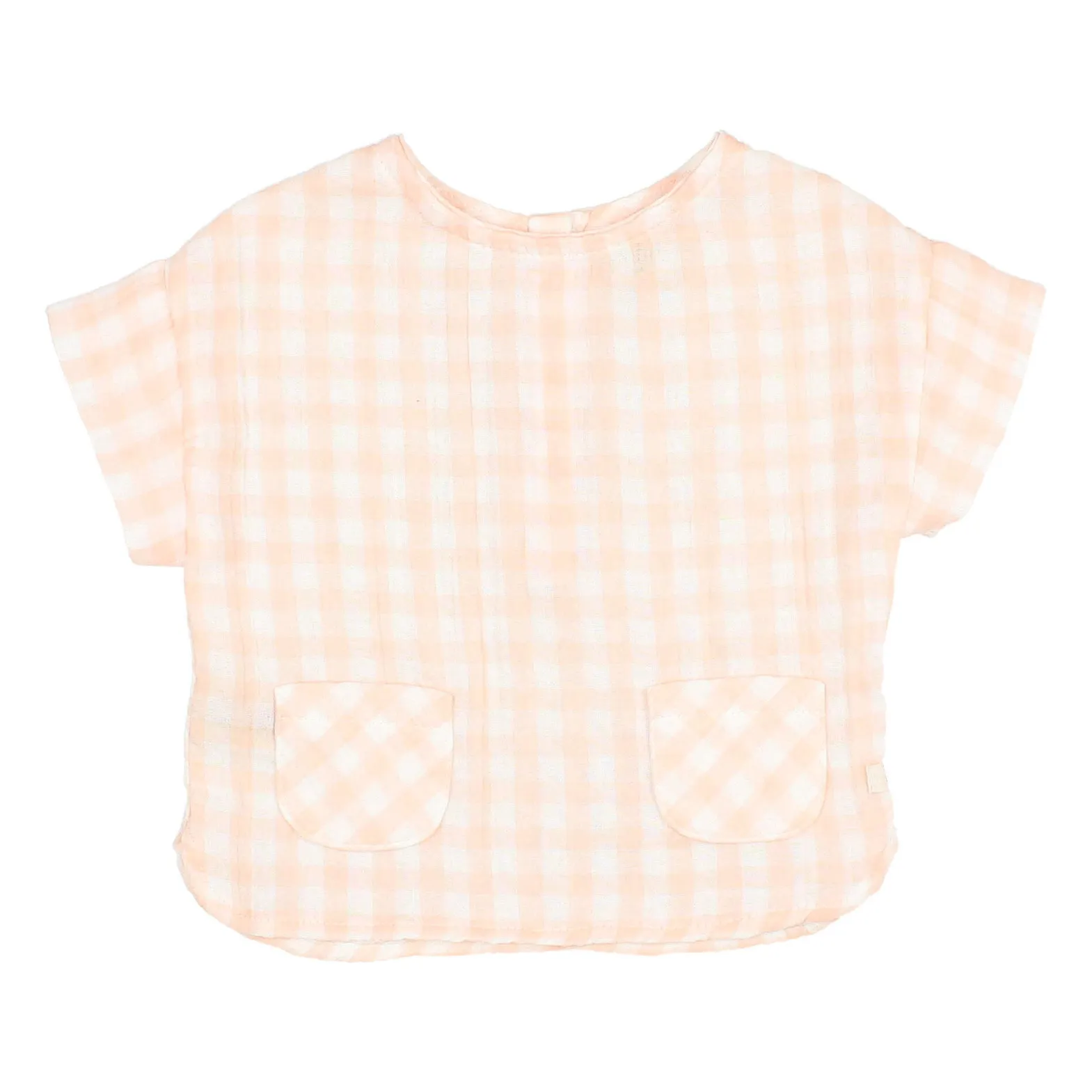 Búho - Blouse Fille - Manches Courtes - 3 mois - Saumon