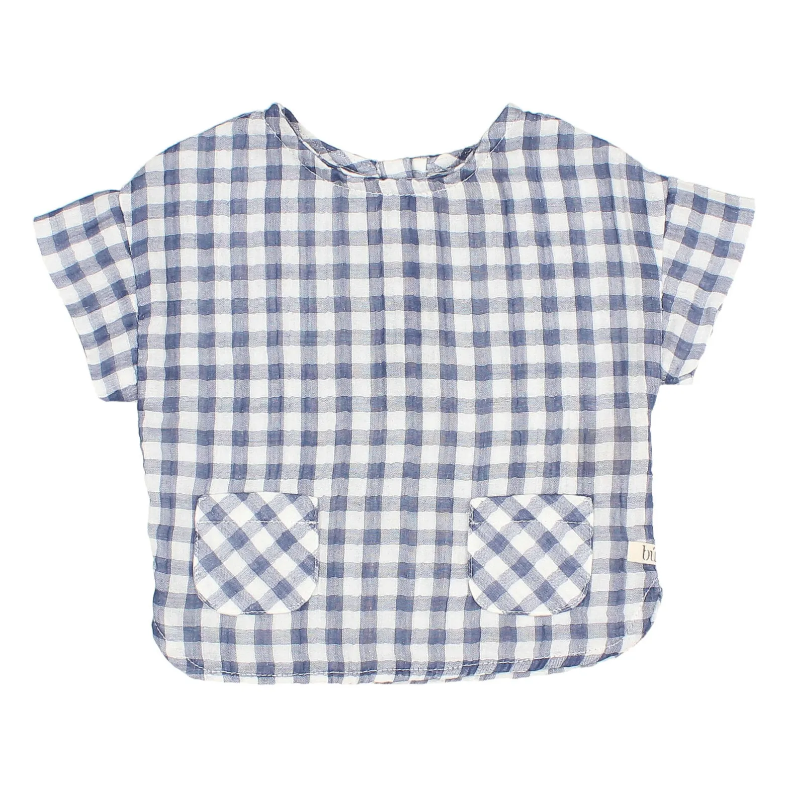 Búho - Blouse manches courtes - Coton - 3 mois - Bleu