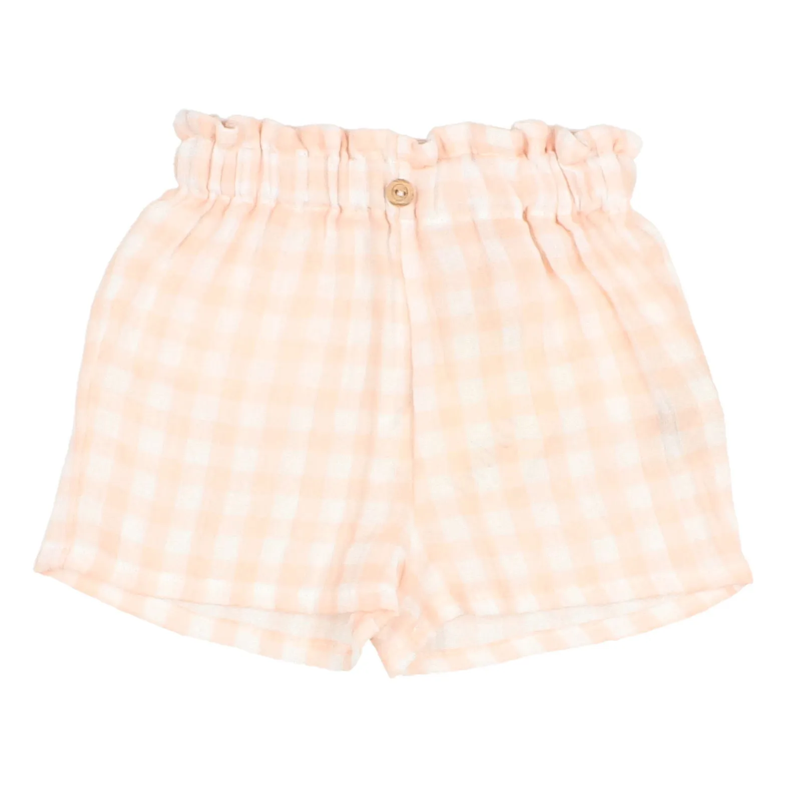 Búho Coral Baby Vichy Chiffon Shorts