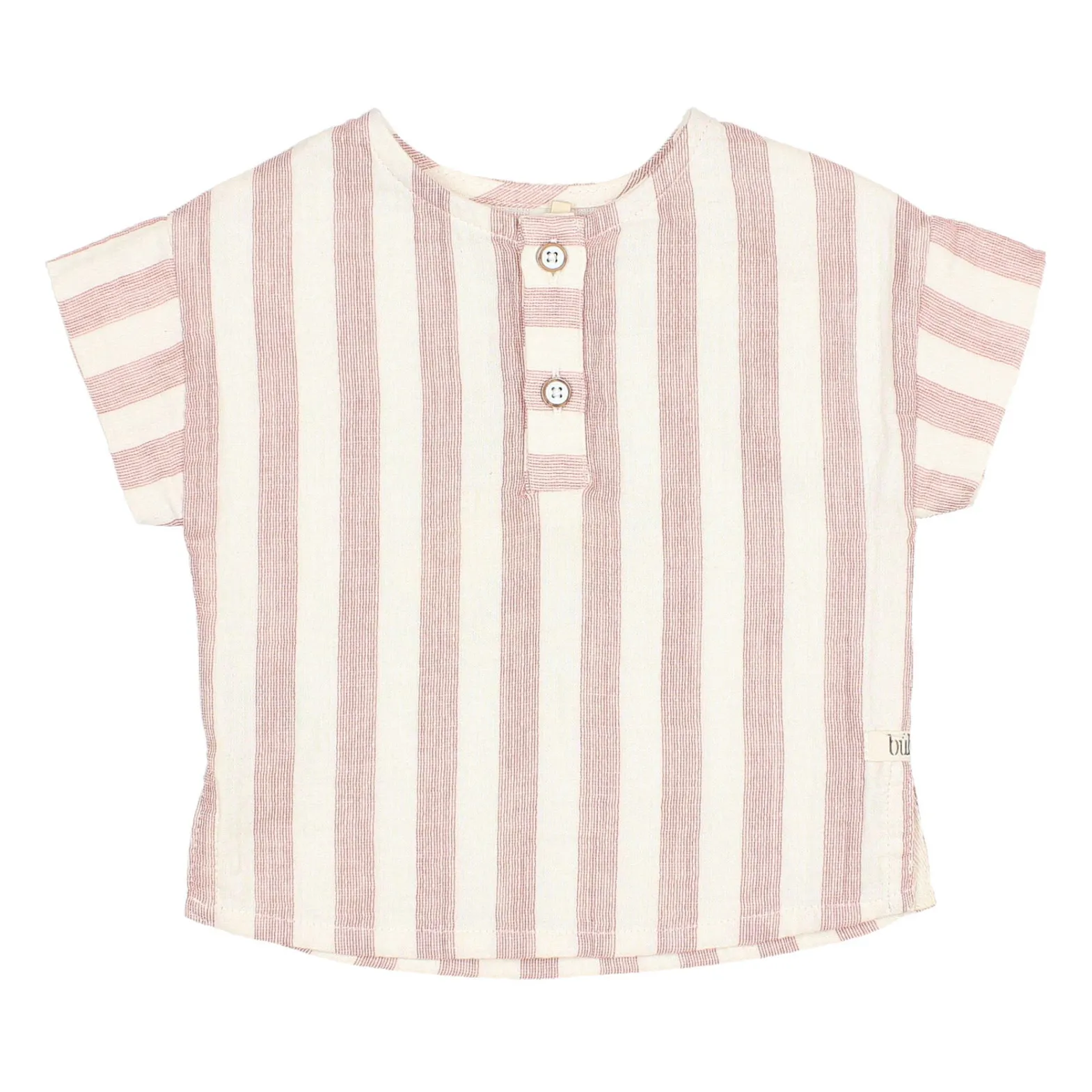 Búho Terracotta Striped Chiffon Kurta Baby