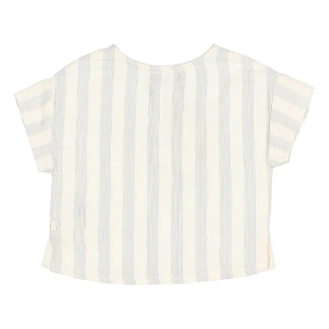 Striped Chiffon Kurta Baby | Gris galet