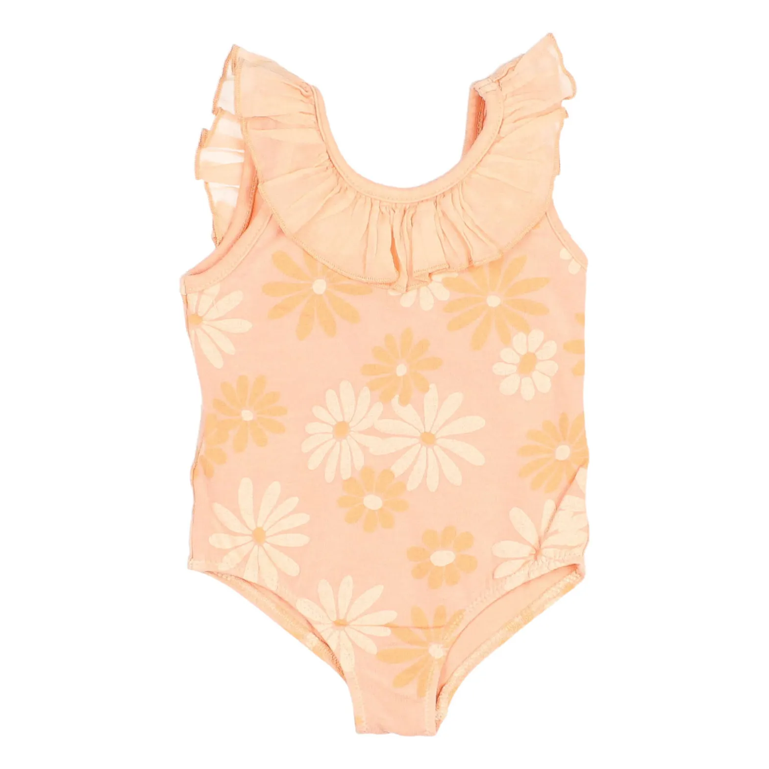 Búho - Maillot de bain 1 pièce Bébé - Coton Biologique - Abricot - 3 mois