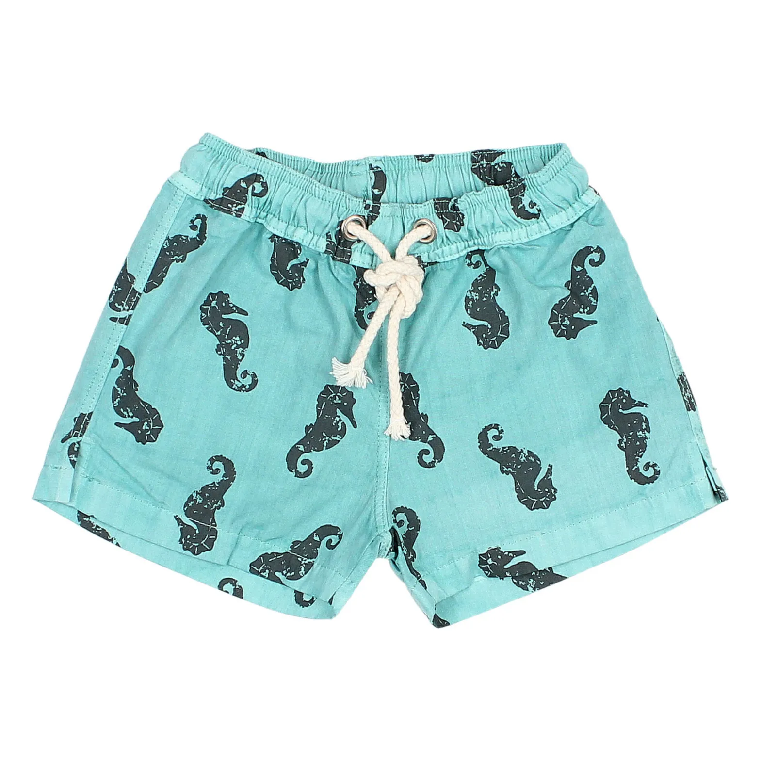 Búho Blue Green Baby Seahorse Swim Shorts