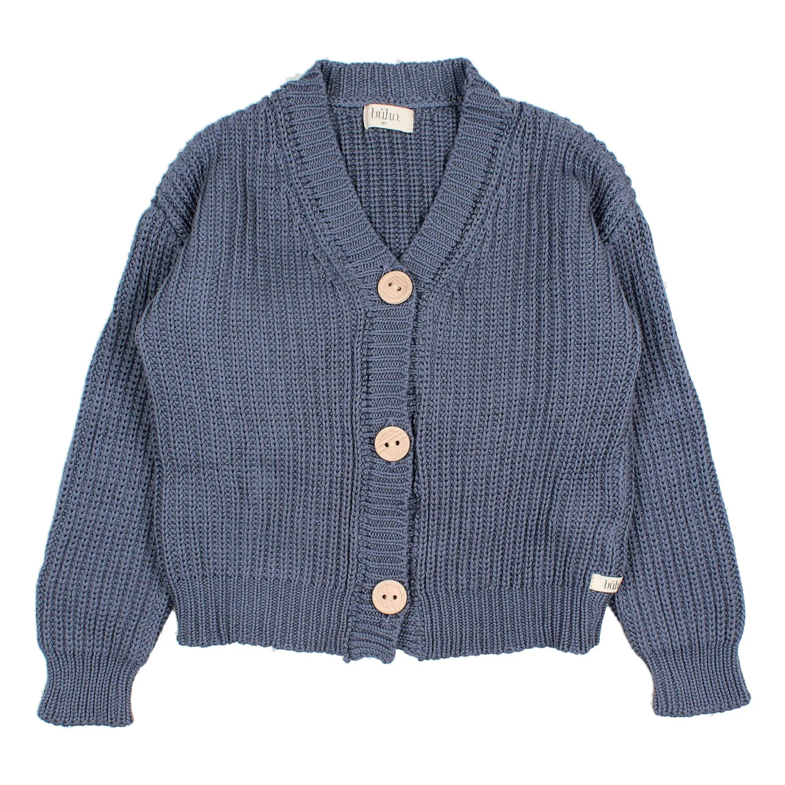 Búho - Gilet - Coton Biologique - Bleu Marine - 8 ans