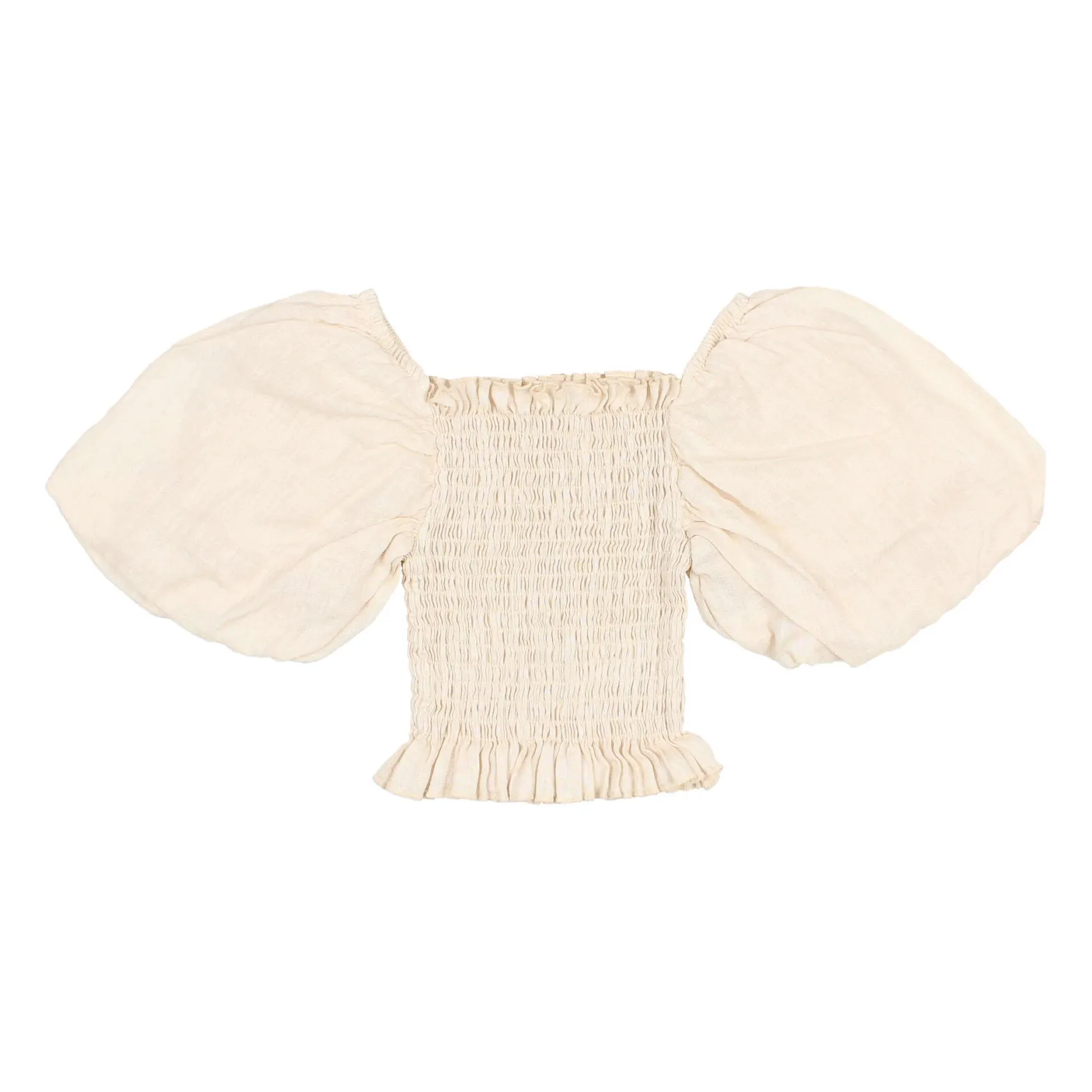Búho - Blouse - Femme - Taille 10 ans - Lin - Ecru