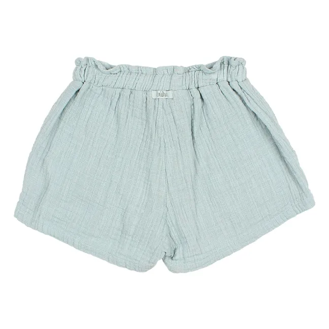 Chiffon-Shorts | Blaugrün