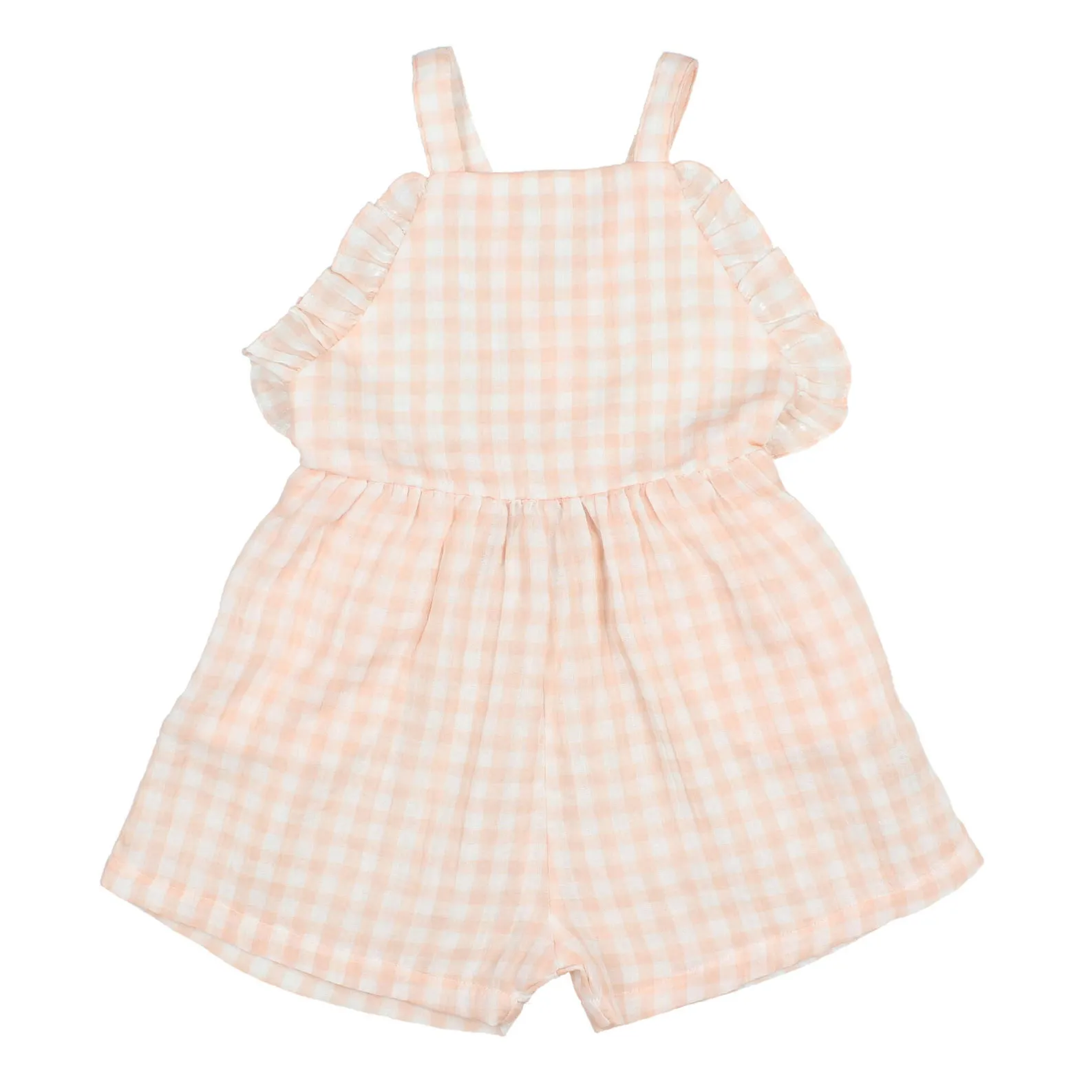 Búho - Combishort Bébé Fille - Vichy - Saumon - 10 ans