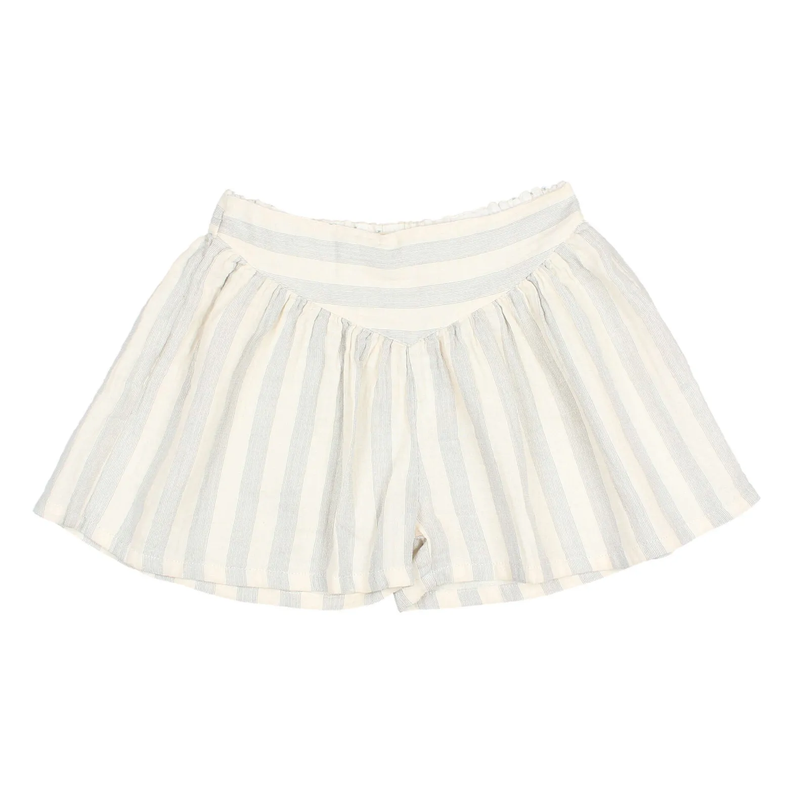 Búho Gris Galet Striped Chiffon Shorts