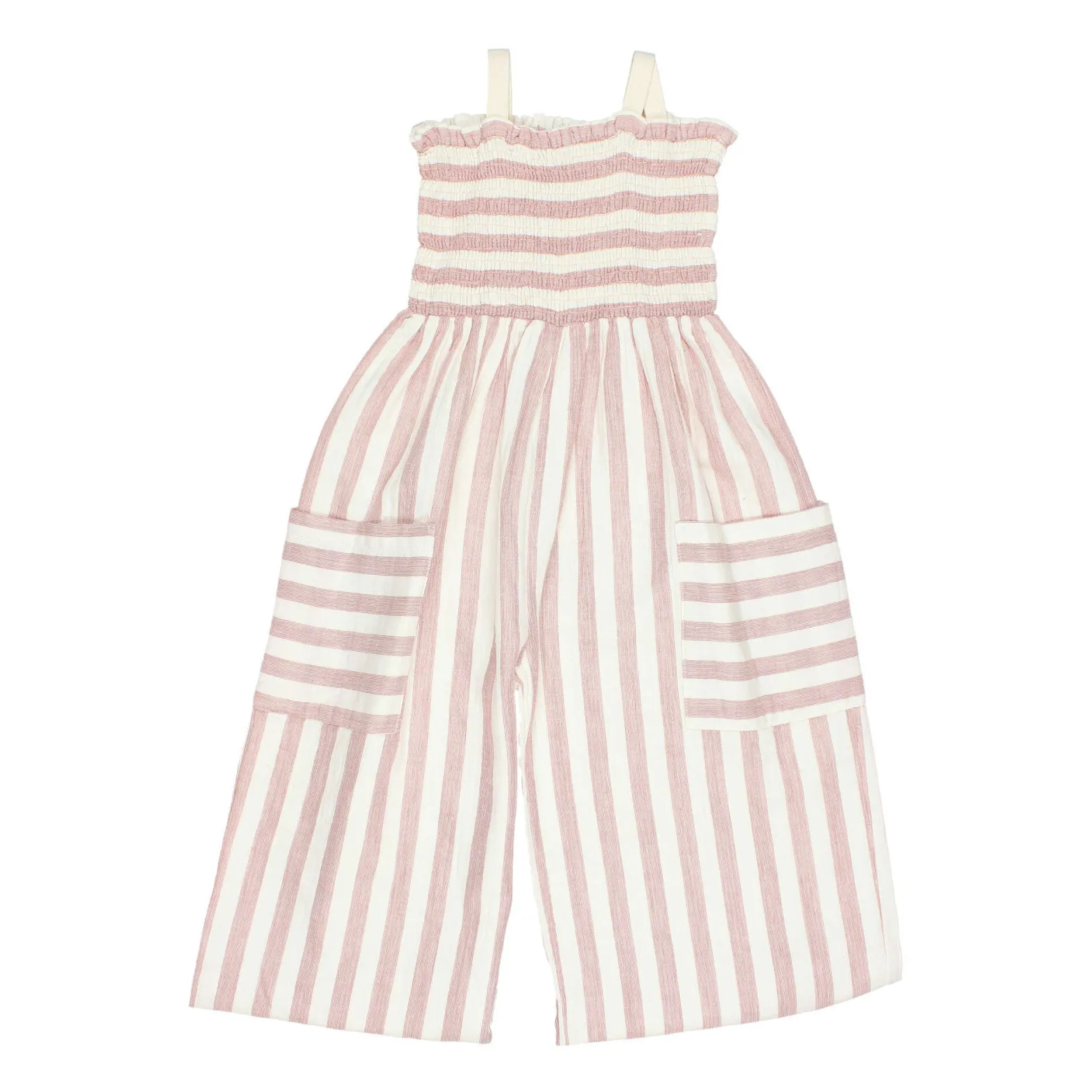 Búho Dusty Pink Striped Chiffon Jumpsuit