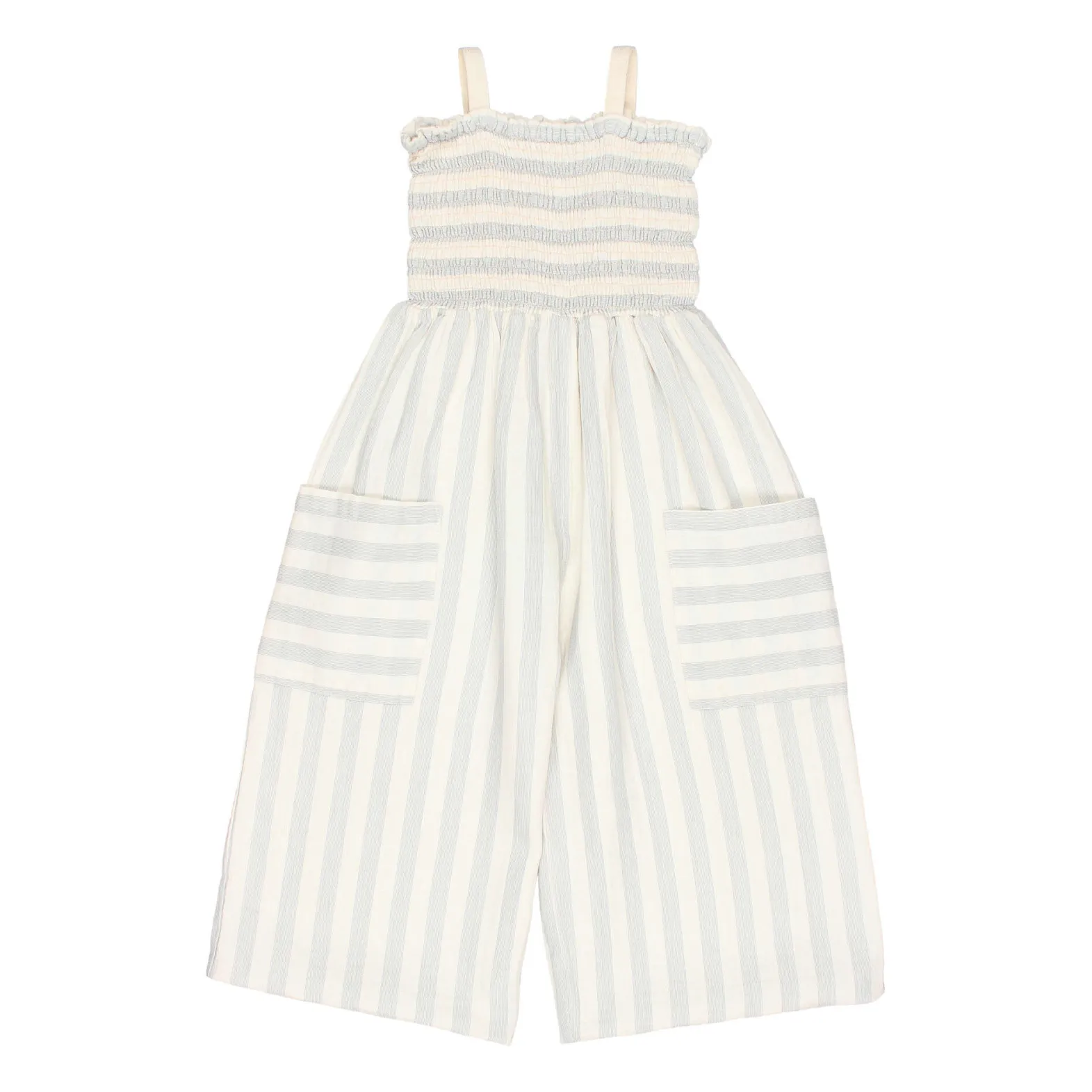 Búho Gris Galet Striped Chiffon Jumpsuit