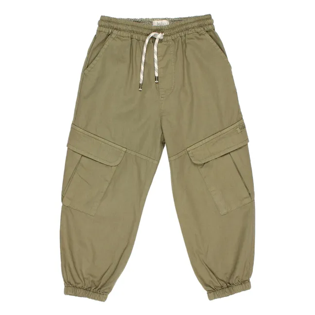 Pantalon Cargo Coton Bio | Vert kaki