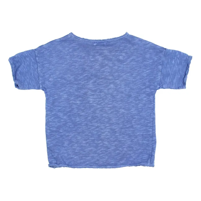 T-shirt tascabile lavata | Blu