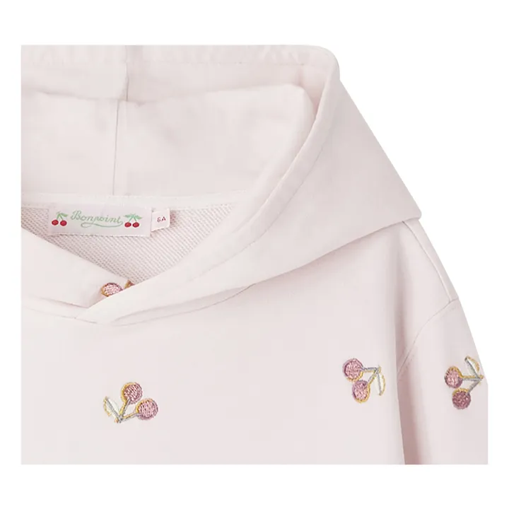 Embroidery Polo Sweatshirt powder pink