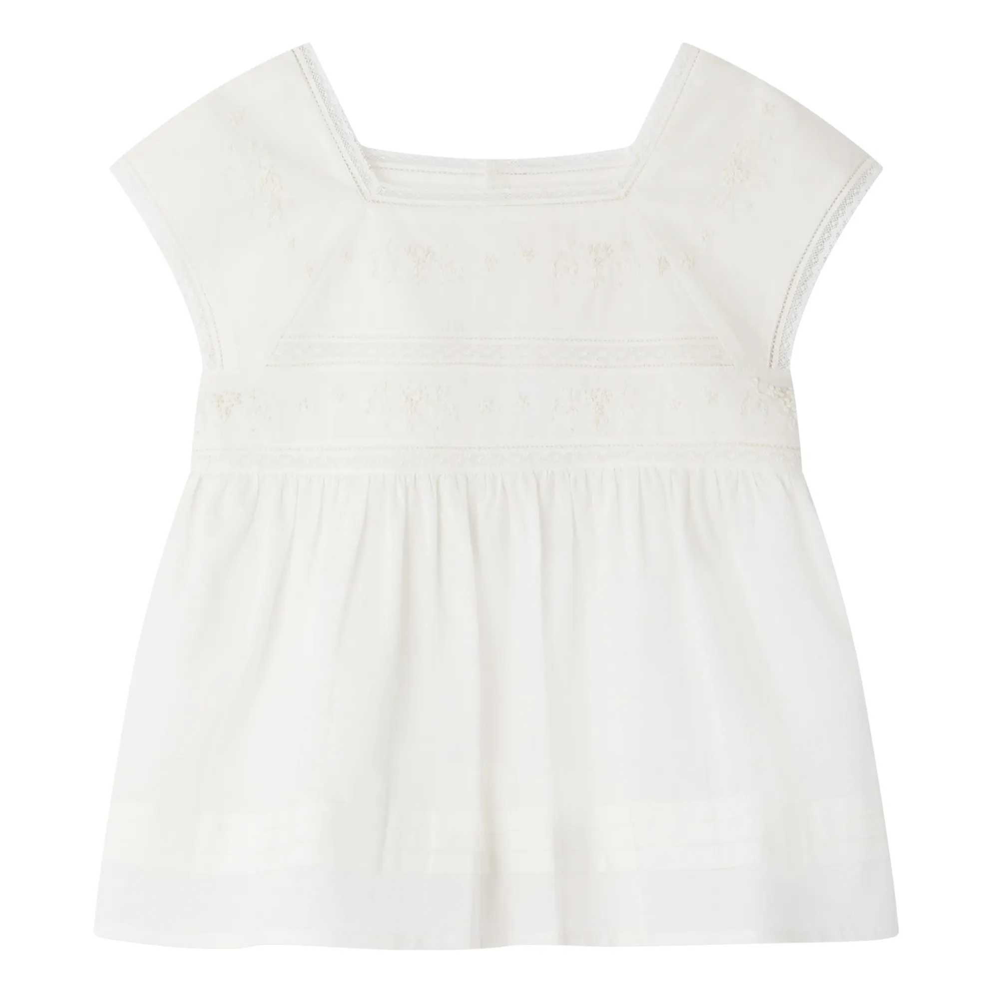 Top Flower Dentelle | Blanc- Image produit n°0