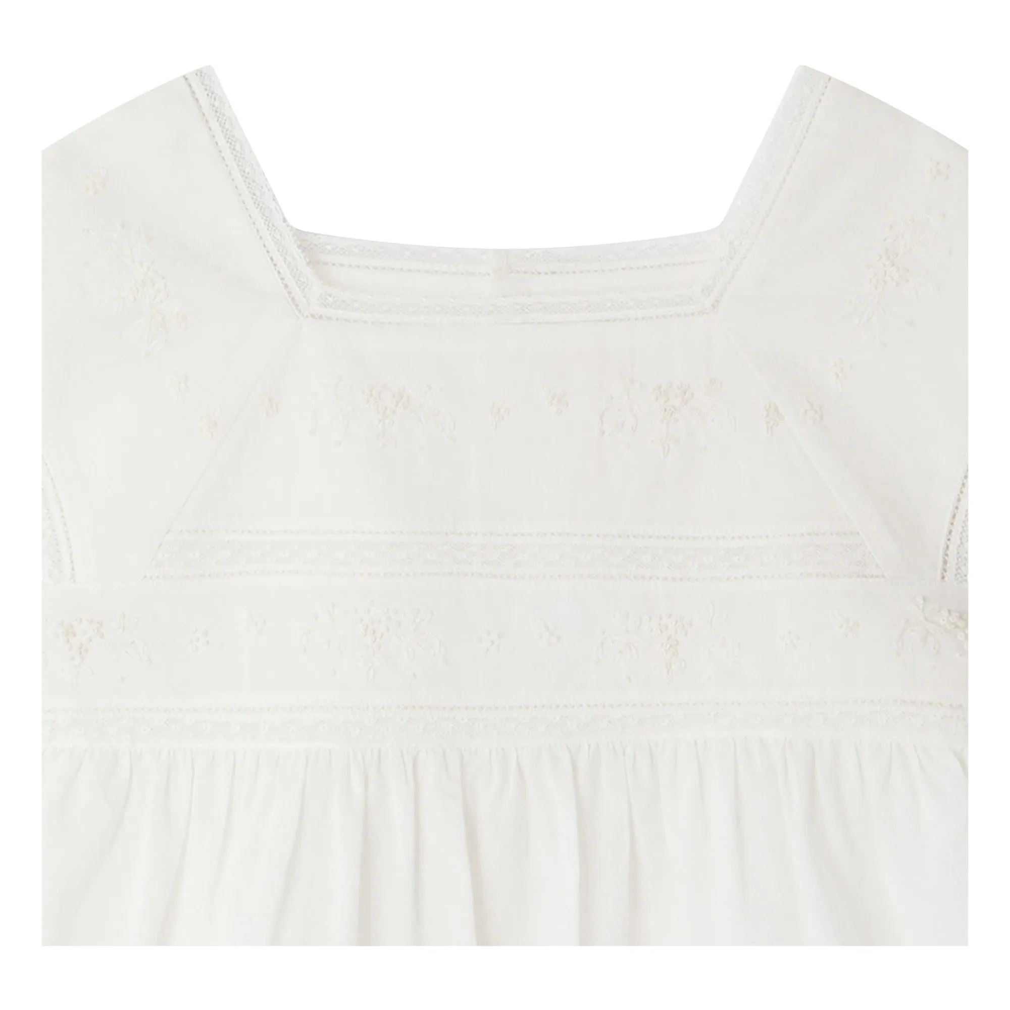 Top Flower Dentelle | Blanc- Image produit n°1