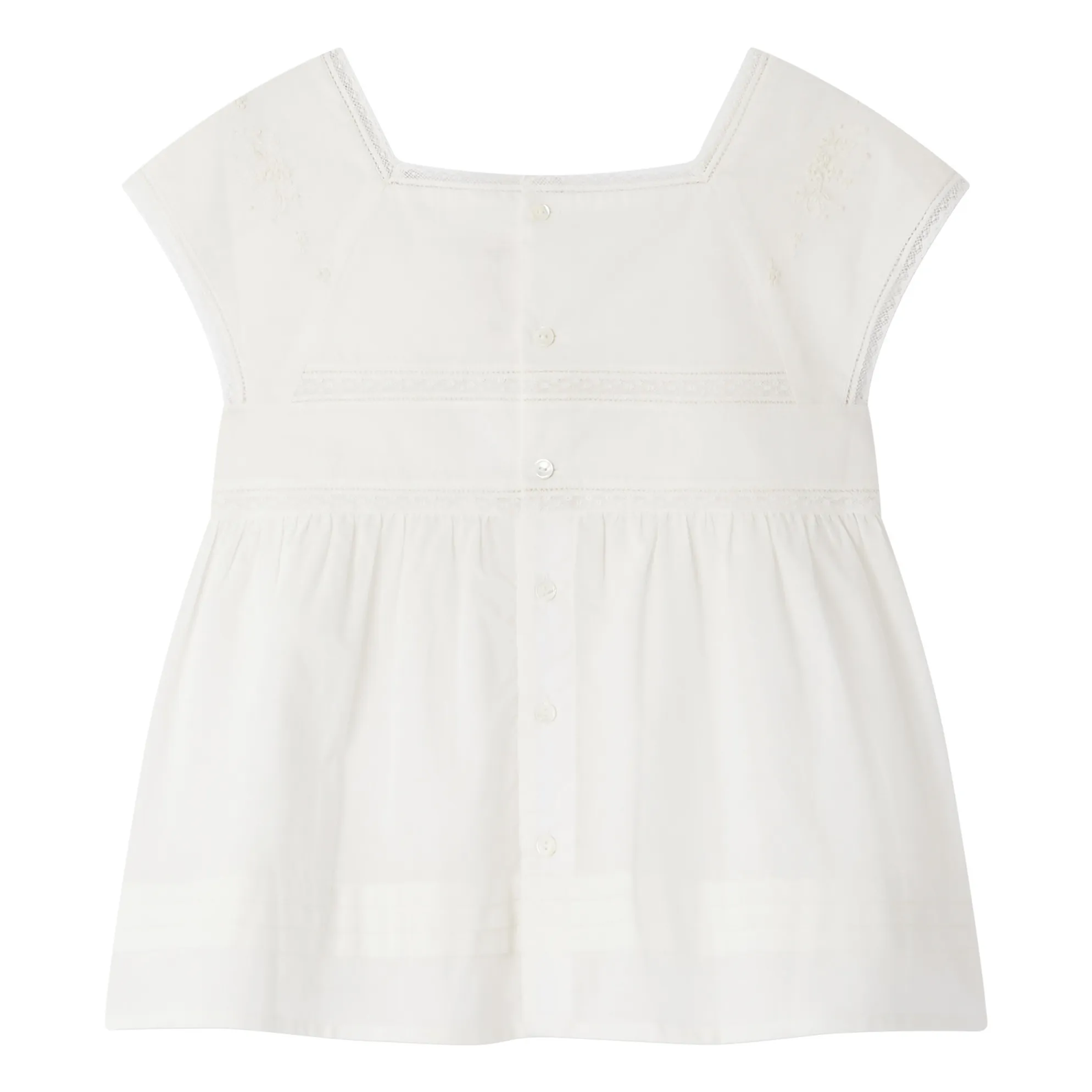 Top Flower Dentelle | Blanc- Image produit n°2