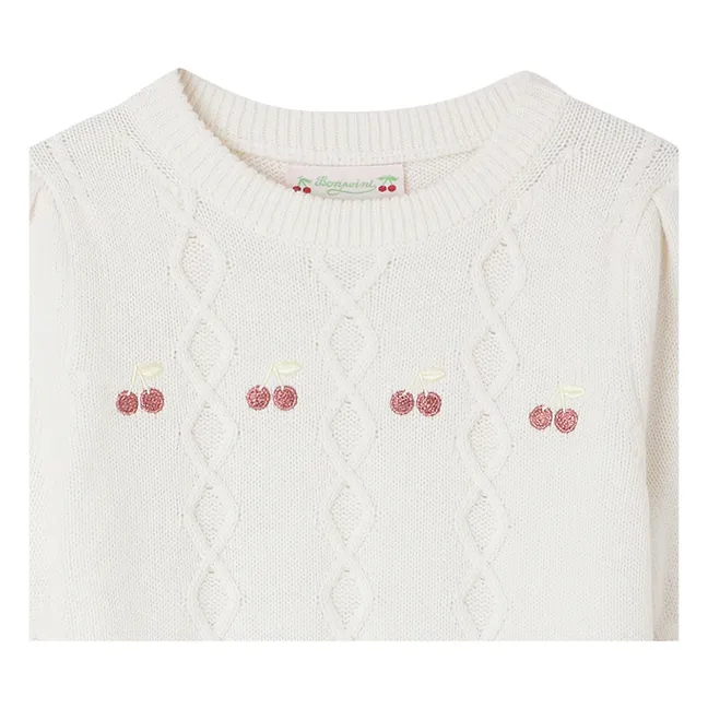 Pullover Alphonza Wolle | Weiß