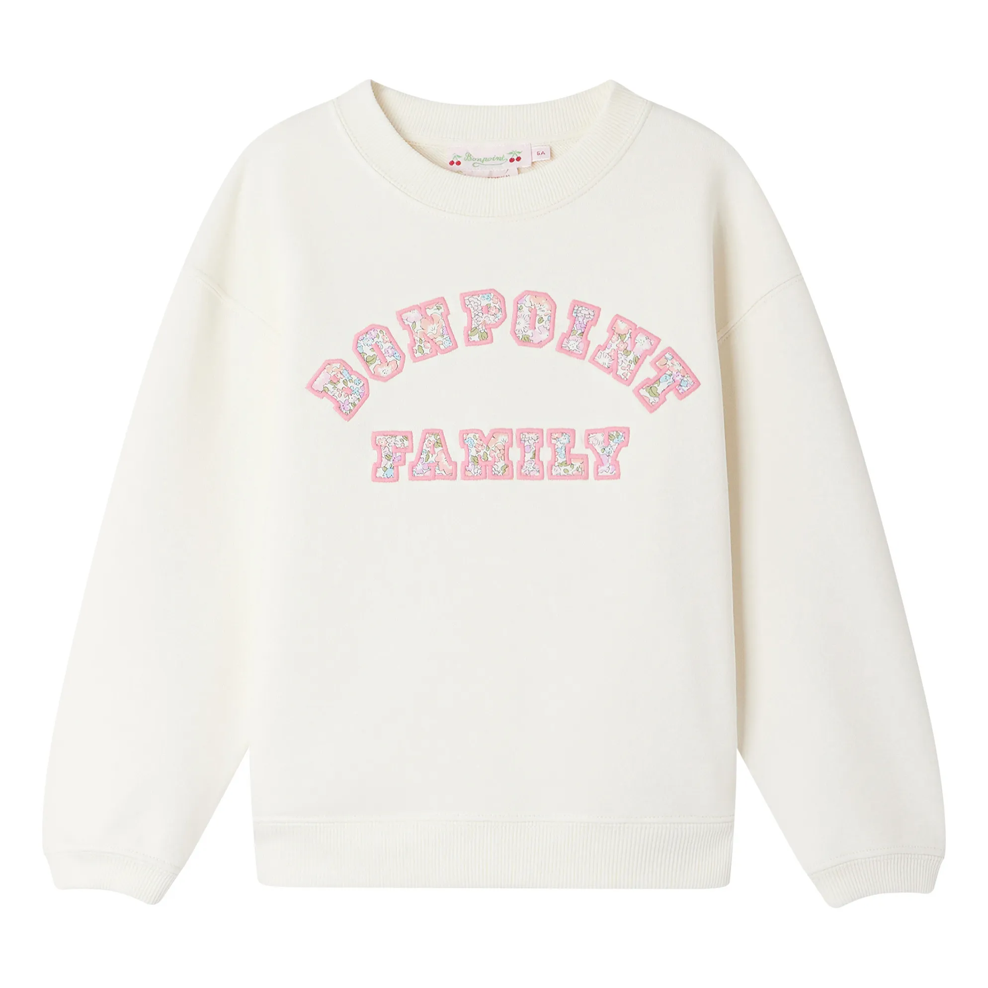 Bonpoint Ecru Family Fleurette Sweater