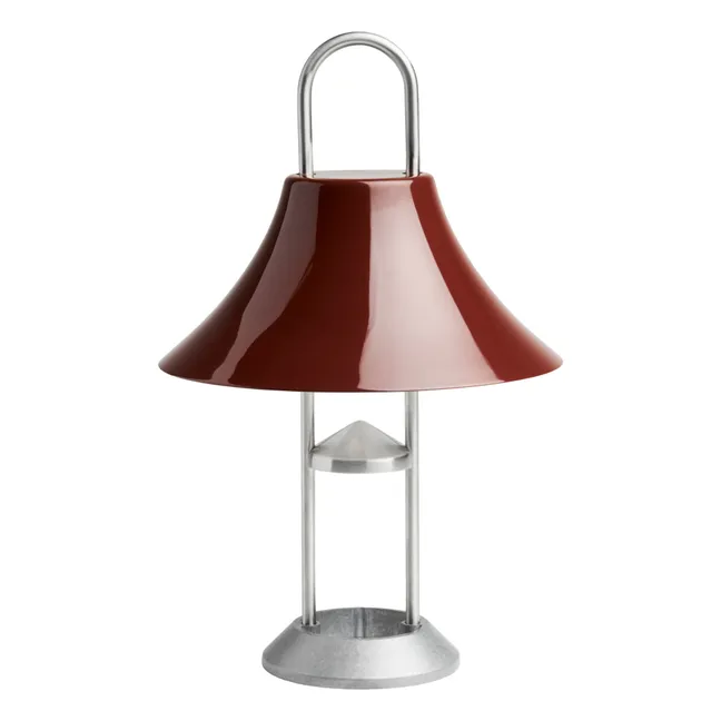 Lampada da tavolo portatile Mousqueton - Inga Sempé  | Rosso